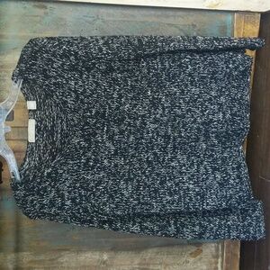 Kate Hill Black & White Knit Sweater - Women's XS